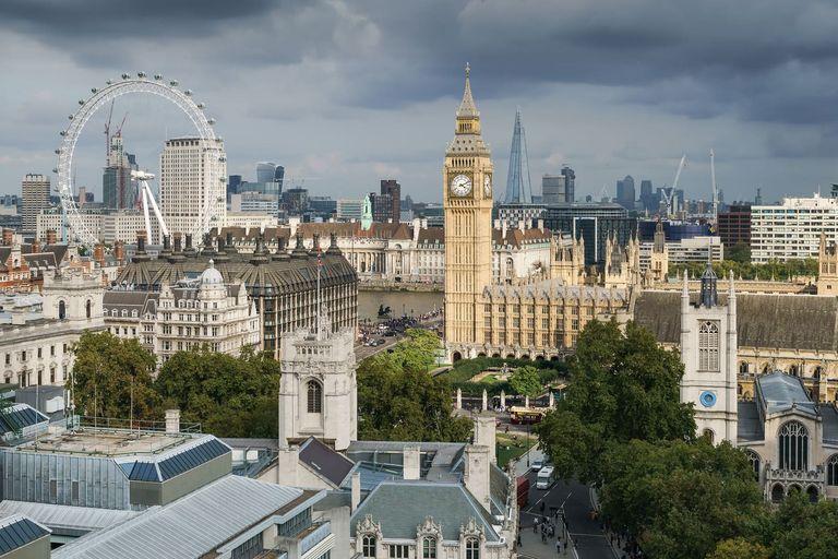 Palacio de Westminster, Big Ben y el London Eye, Londres